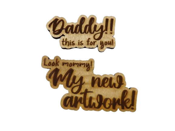 Artwork for Mommy and Daddy Magnets (Set of 2)