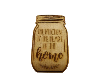 Heart of the Home Mason Jar Magnet
