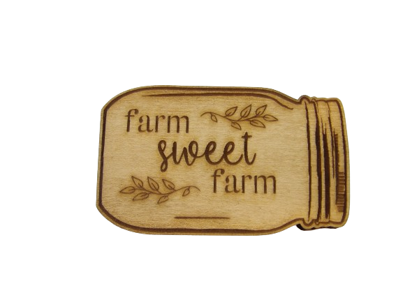 Farm Sweet Farm Mason Jar Magnet