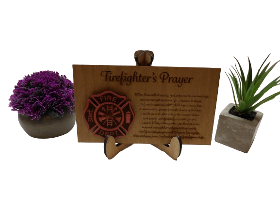 Firefighter's Prayer Sign