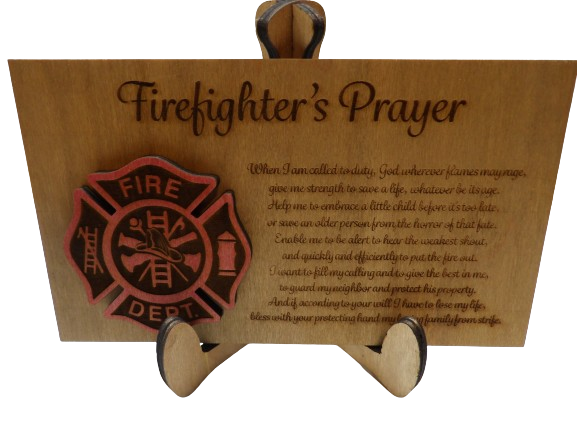 Firefighter's Prayer Sign