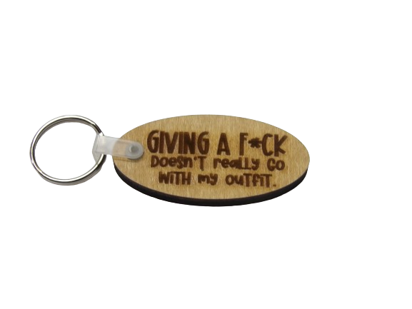 Giving a F*ck Doesn’t Really Go with my Outfit Keychain