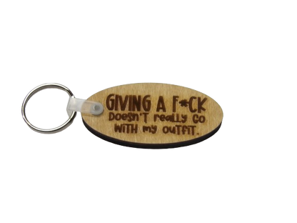 Giving a F*ck Doesn’t Really Go with my Outfit Keychain