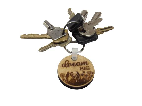 Dream Big Wildflower Keychain