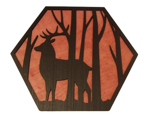 Elk Hexagon Sign