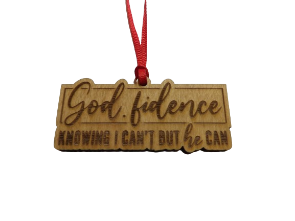 Godfidence Wooden Christmas Tree Ornament