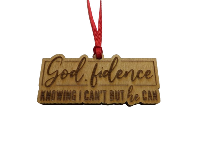 Godfidence Wooden Christmas Tree Ornament