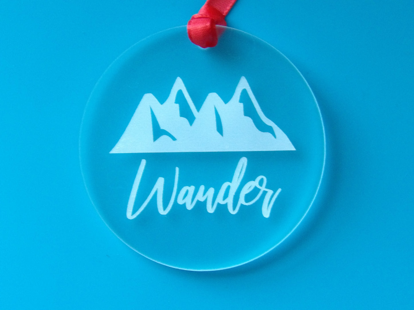 Wander Clear Acrylic Christmas Tree Ornament