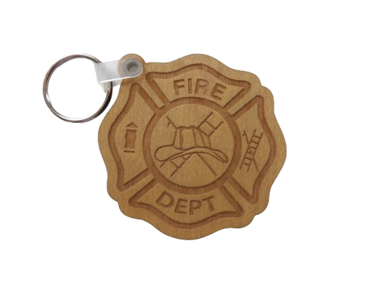 Fire Department Shield Keychain