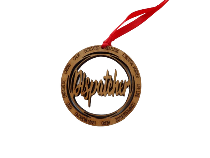 Dispatcher One Layer Wooden Christmas Tree Ornament
