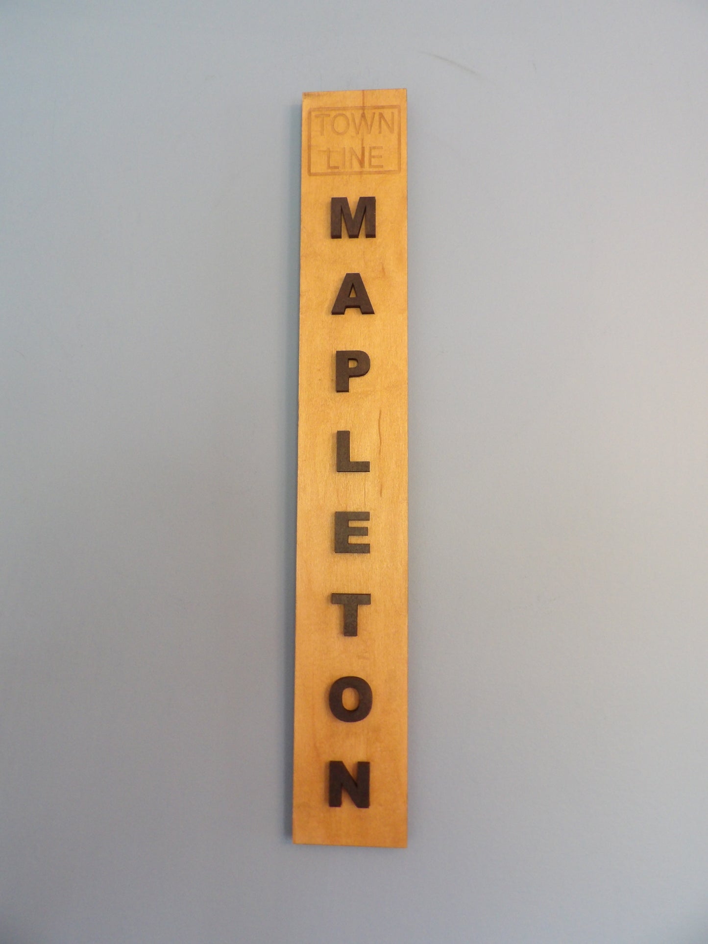 PERSONALIZED Town Line Wooden Sign