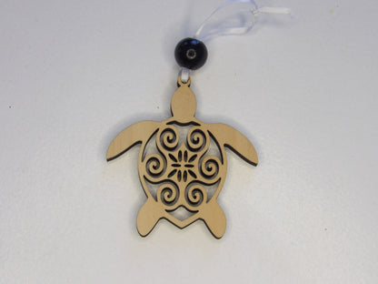 The Graceful Guardian: Sea Turtle Framed Story Card and Wooden Ornament Gift Set