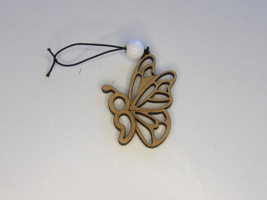 Renewed Hope, Unyielding Strength: Suicide Prevention Butterfly Wooden Rear View Mirror Car Charm