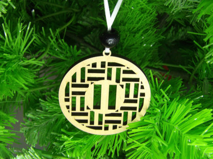 Empowering Stillness: Embracing a PAUSE Wooden Christmas Tree Ornament