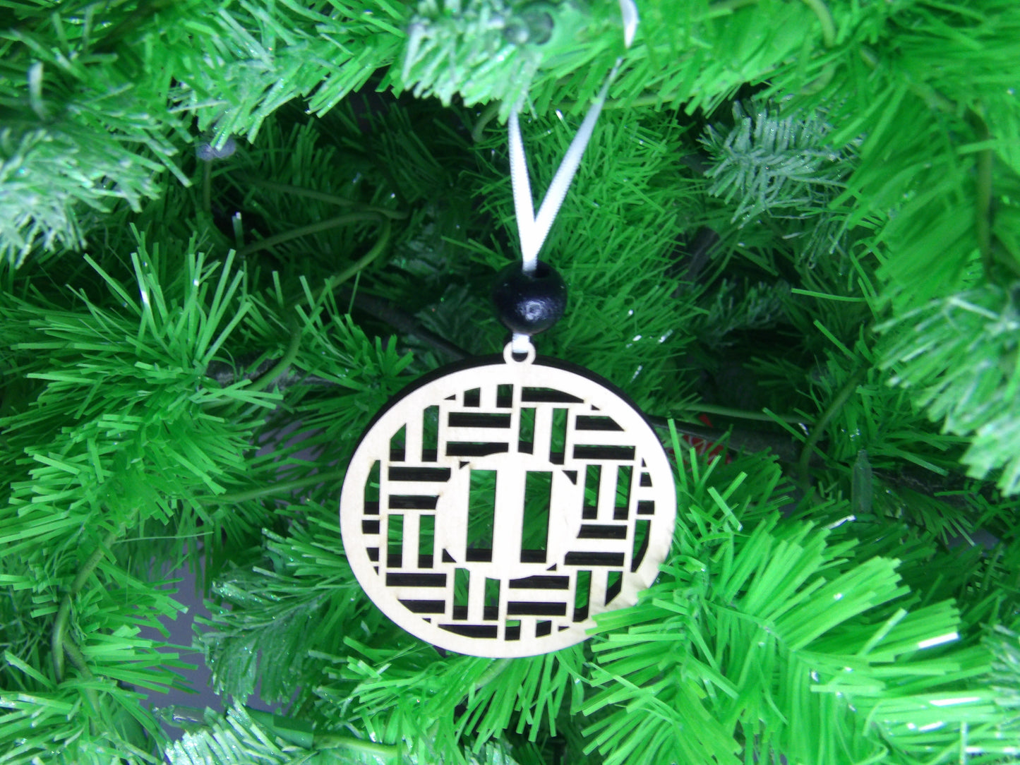 Empowering Stillness: Embracing a PAUSE Wooden Christmas Tree Ornament