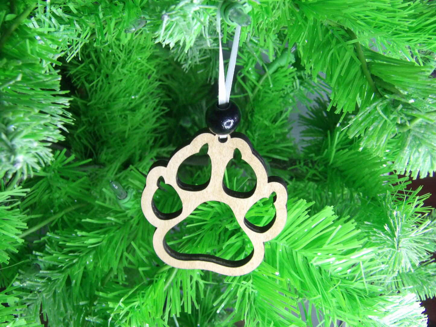 The Magic of Our Soulful Companions: Cats Wooden Christmas Tree Ornament