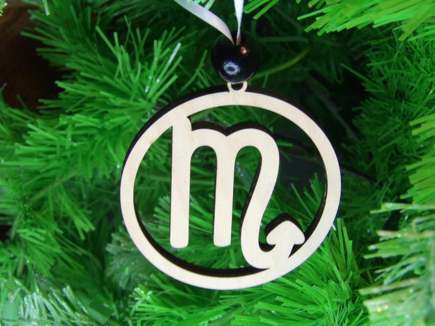 The Mysterious Powerhouse: Scorpio Astrological Sign Wooden Christmas Tree Ornament