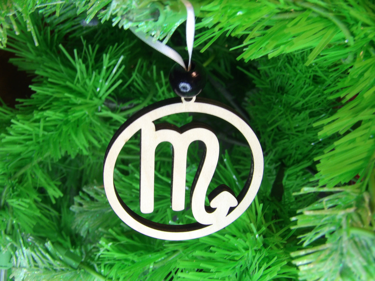 The Mysterious Powerhouse: Scorpio Astrological Sign Wooden Christmas Tree Ornament