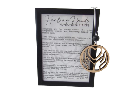 Healing Hands, Nurturing Hearts Caregivers Framed Story Card and Wooden Ornament Gift Set