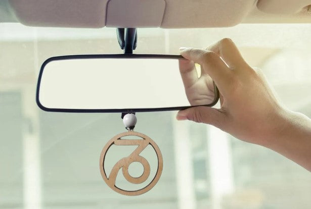 The Steadfast Achiever: Capricorn Astrological Sign Wooden Rear View Mirror Car Charm