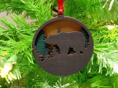 Three-Layer Bear Ornament