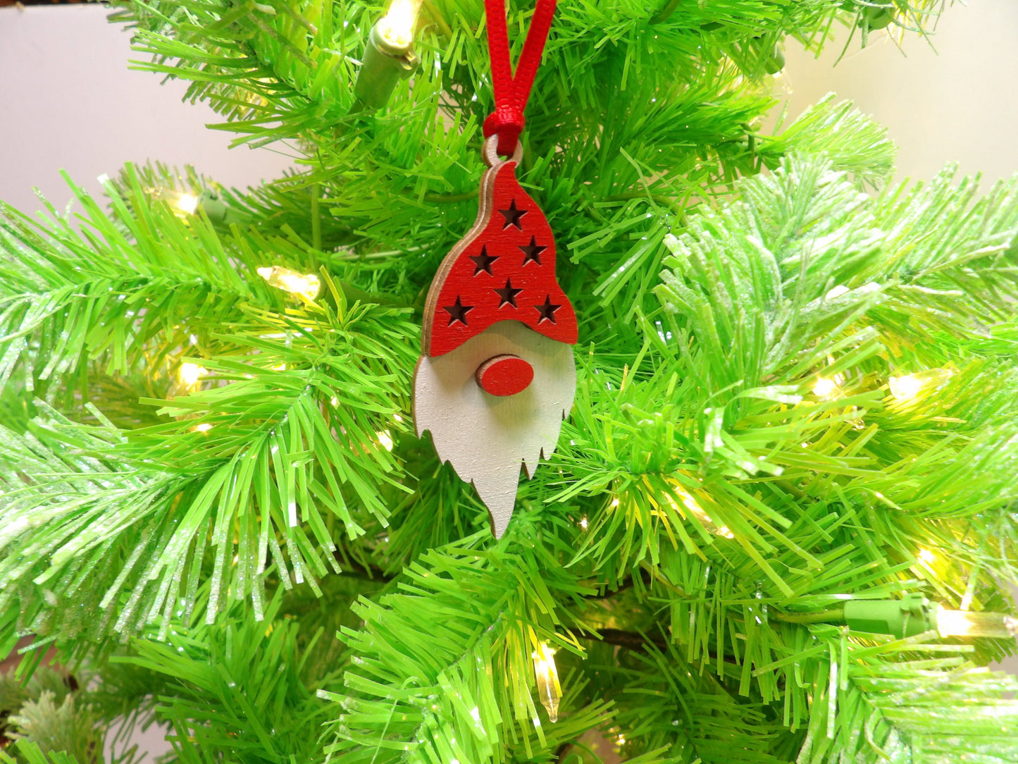 Red Star Gnome Ornament
