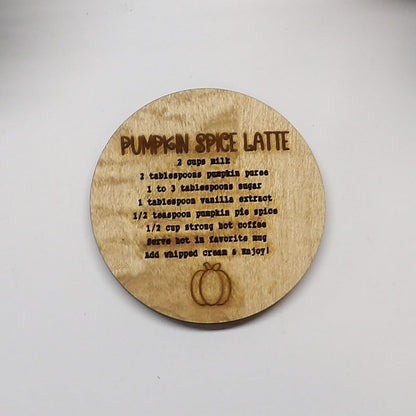 Pumpkin Spice Latte Recipe Magnet