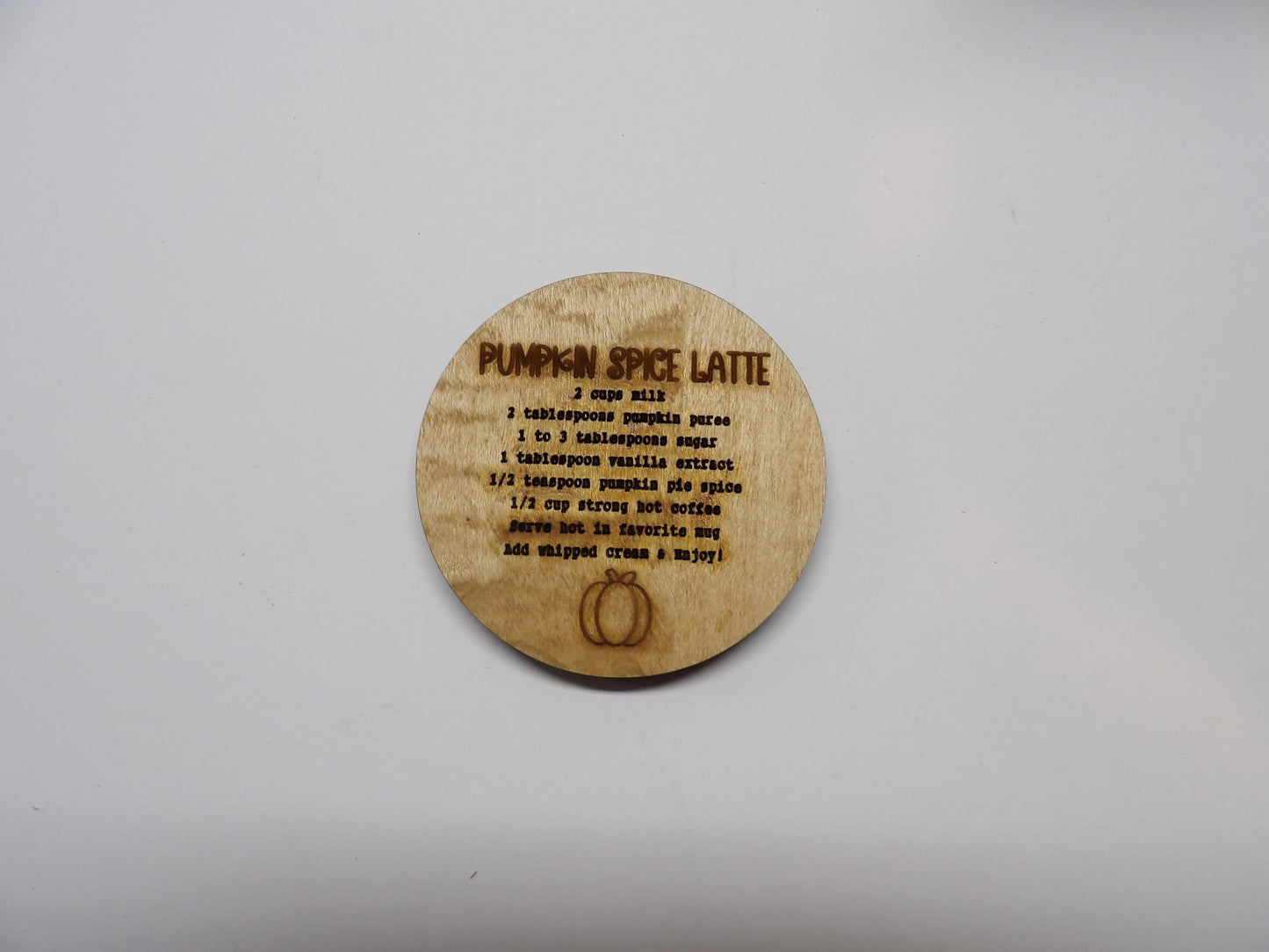 Pumpkin Spice Latte Recipe Magnet