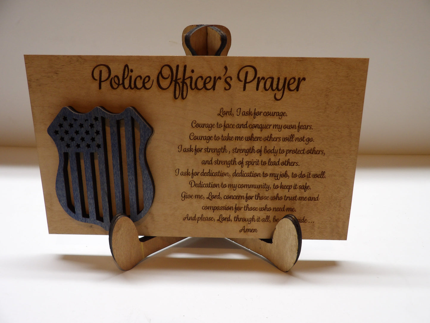 Police Officer's Prayer Sign