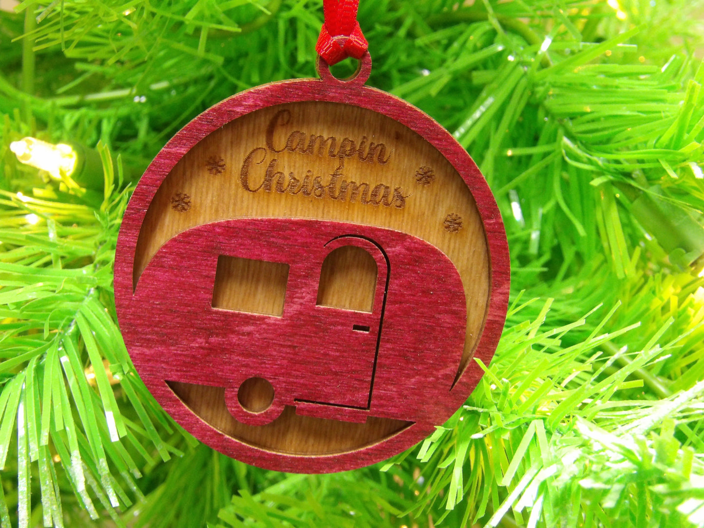 Campin Christmas Ornament