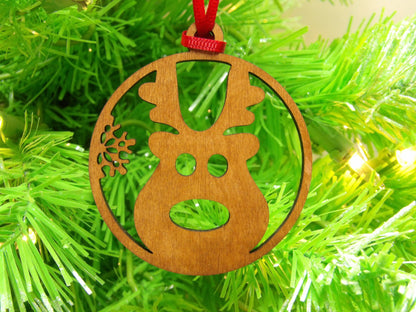 Reindeer Face Ornament