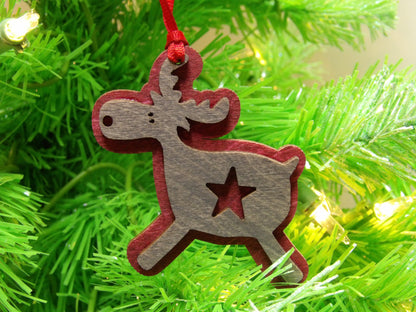 Two-Layer Reindeer Ornament