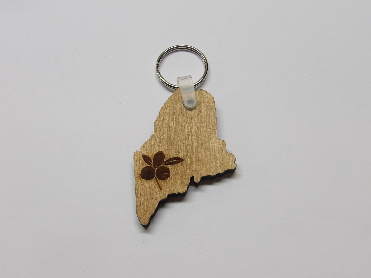 State of Maine Blueberries Keychain