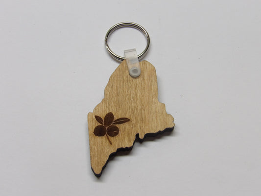 State of Maine Blueberries Keychain