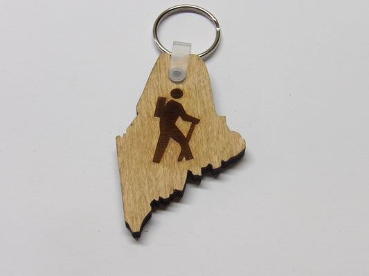 State of Maine Hiker Keychain