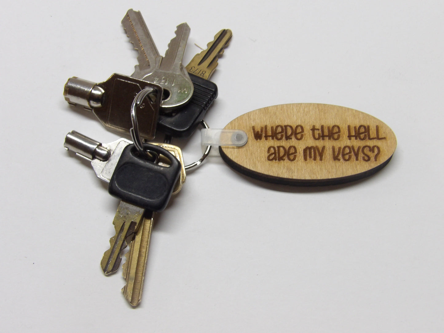 Where the H*ll Are my Keys Keychain
