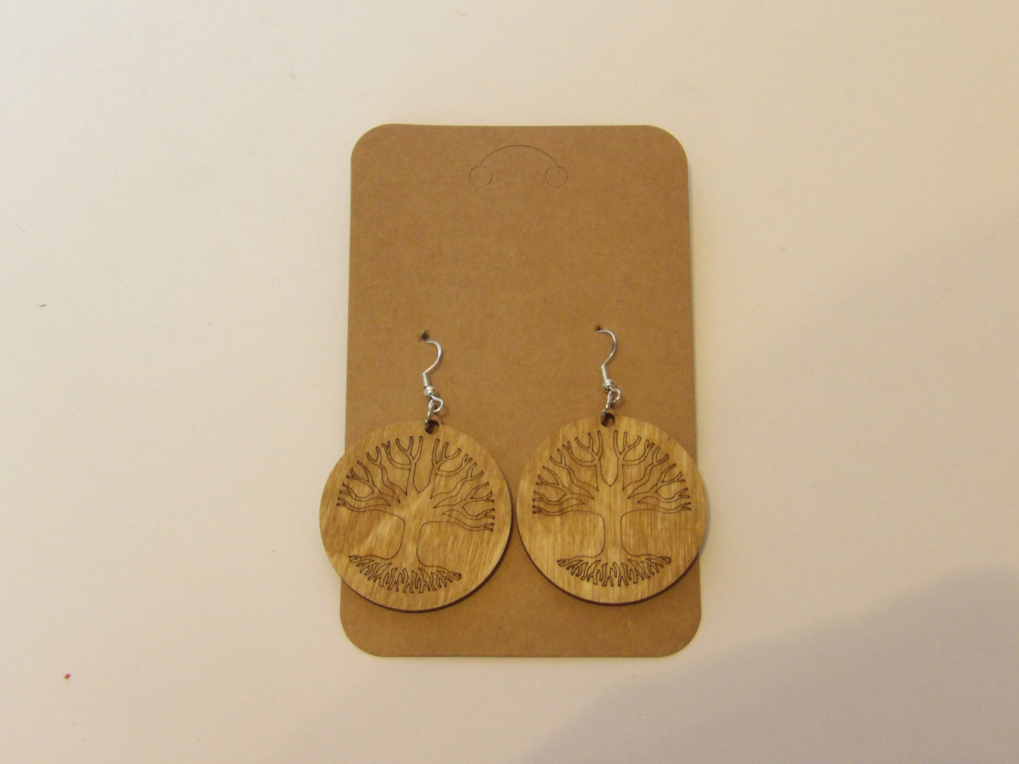 Tree of Life Dangle Wooden Earrings