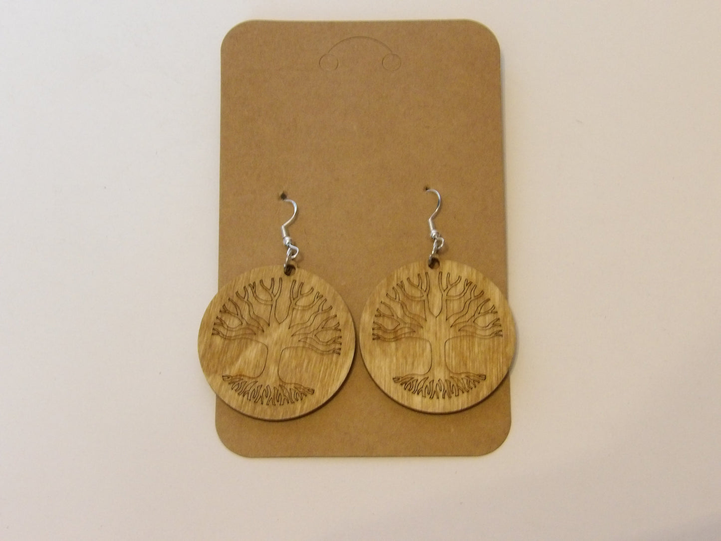 Tree of Life Dangle Wooden Earrings