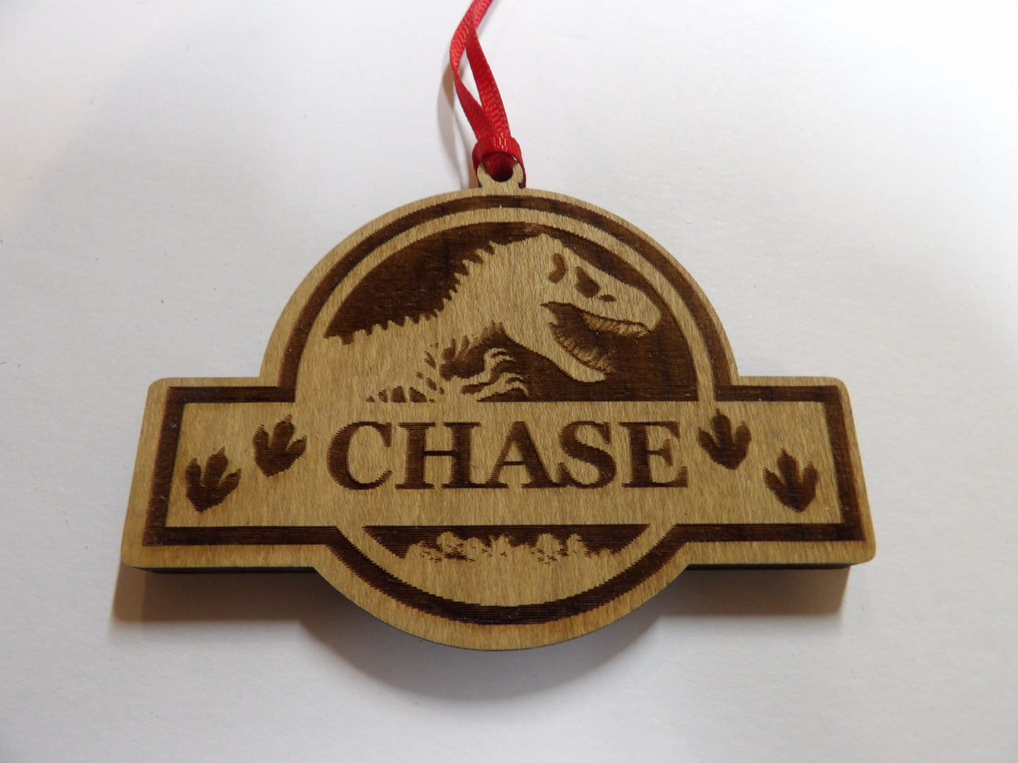 Personalized Jurassic Park Logo Ornament