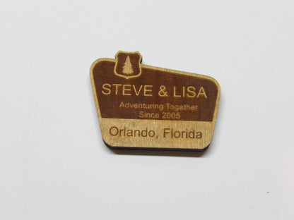 Personalized Adventuring Together Magnet (3 Variants)