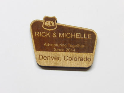 Personalized Adventuring Together Magnet (3 Variants)