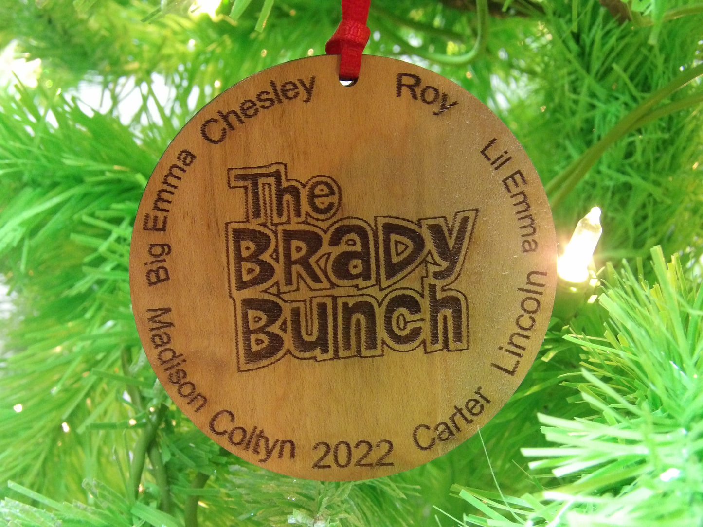 The Brady Bunch Circular Family Ornament