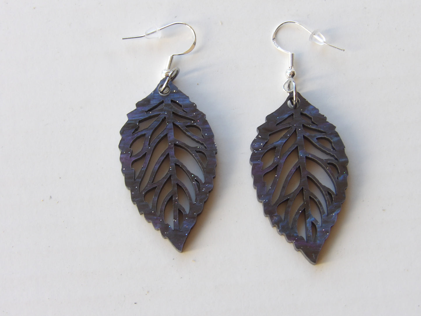 Leaf Dangle Acrylic Earrings (8 Colors)