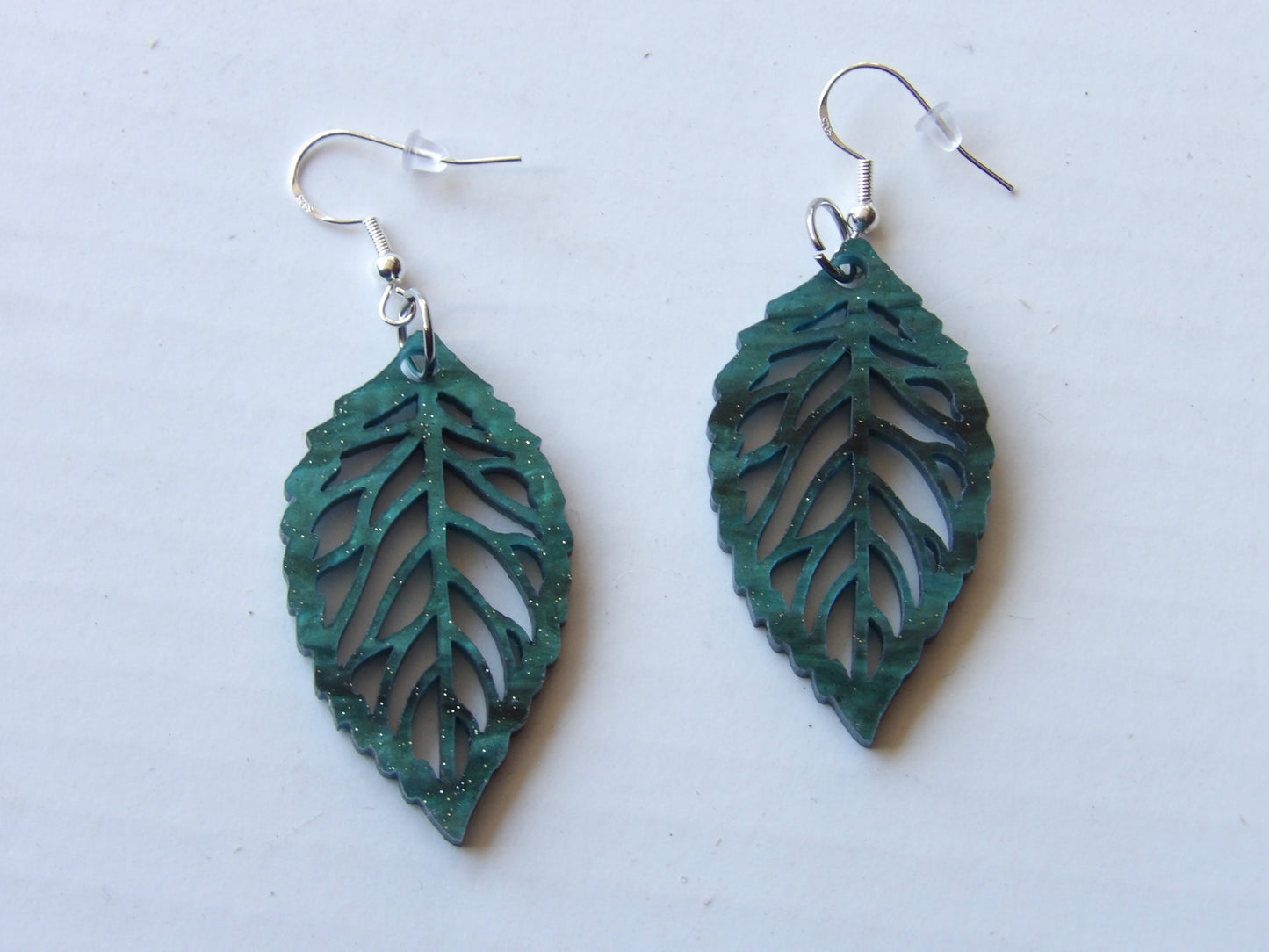 Leaf Dangle Acrylic Earrings (2 Colors)